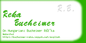 reka bucheimer business card